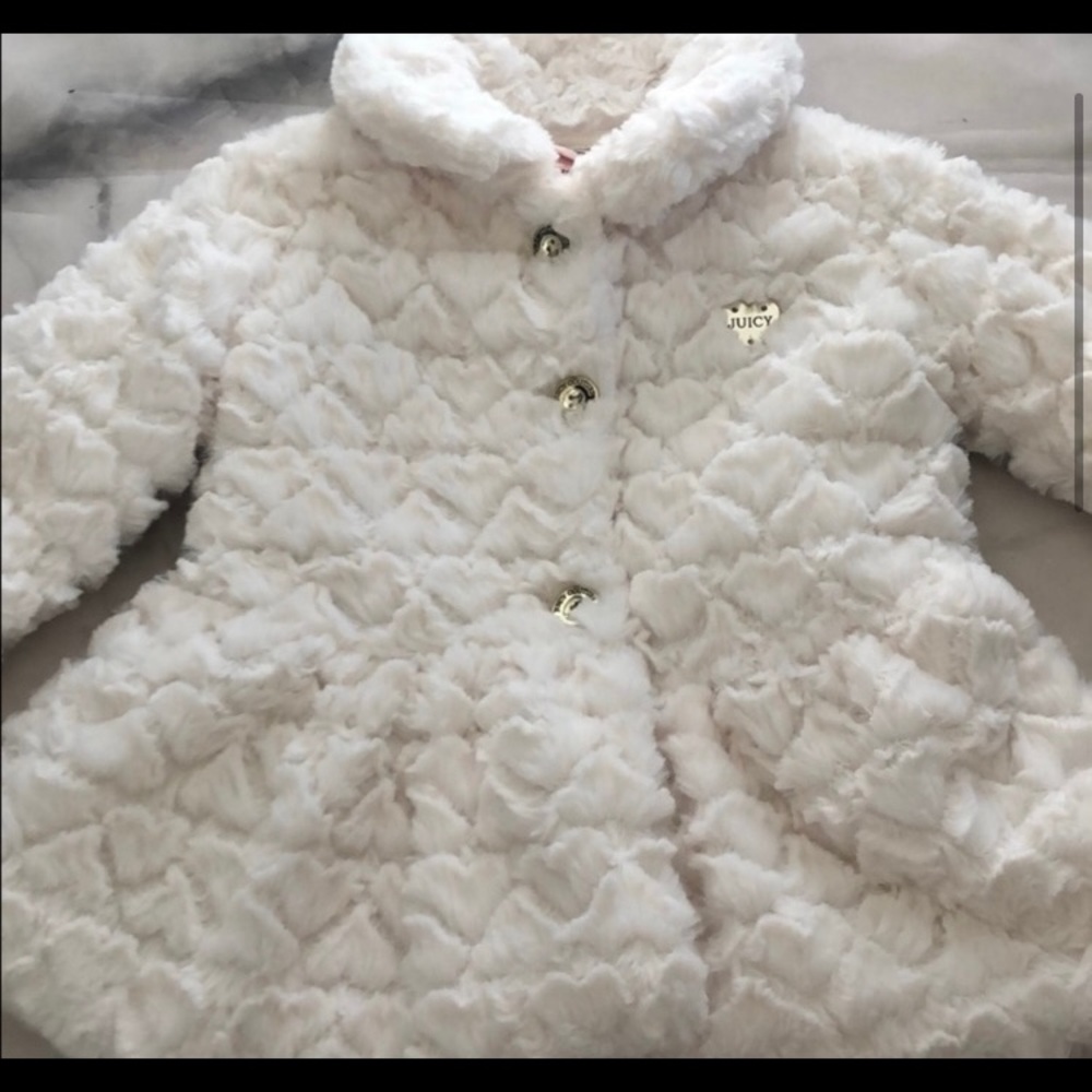 Juicy Couture faux fur coat 4t